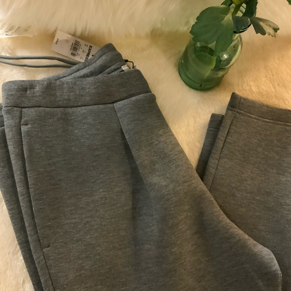 NWT Express - Gray drawstring waist, straight leg pantsuit. Sz S - Picture 11 of 11